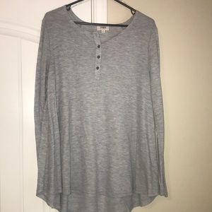 Umgee Henley tunic - gray